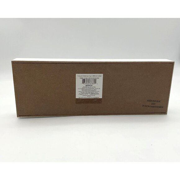 North Pole Milk & Cookie Co Discontinued Xmas Decor Wood Shelf Sitter Tabletop - Picture 3 of 3